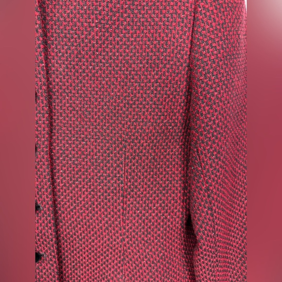 Vintage JH Collectibles red & black blazer. Size 4. - Picture 3 of 7